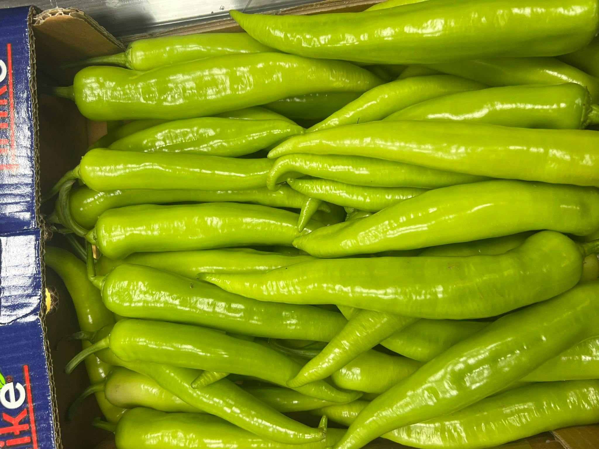 Juicy green peppers