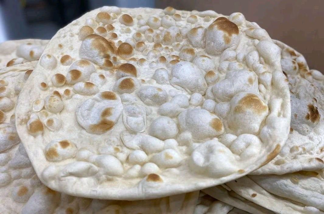 Freshly baked Naan