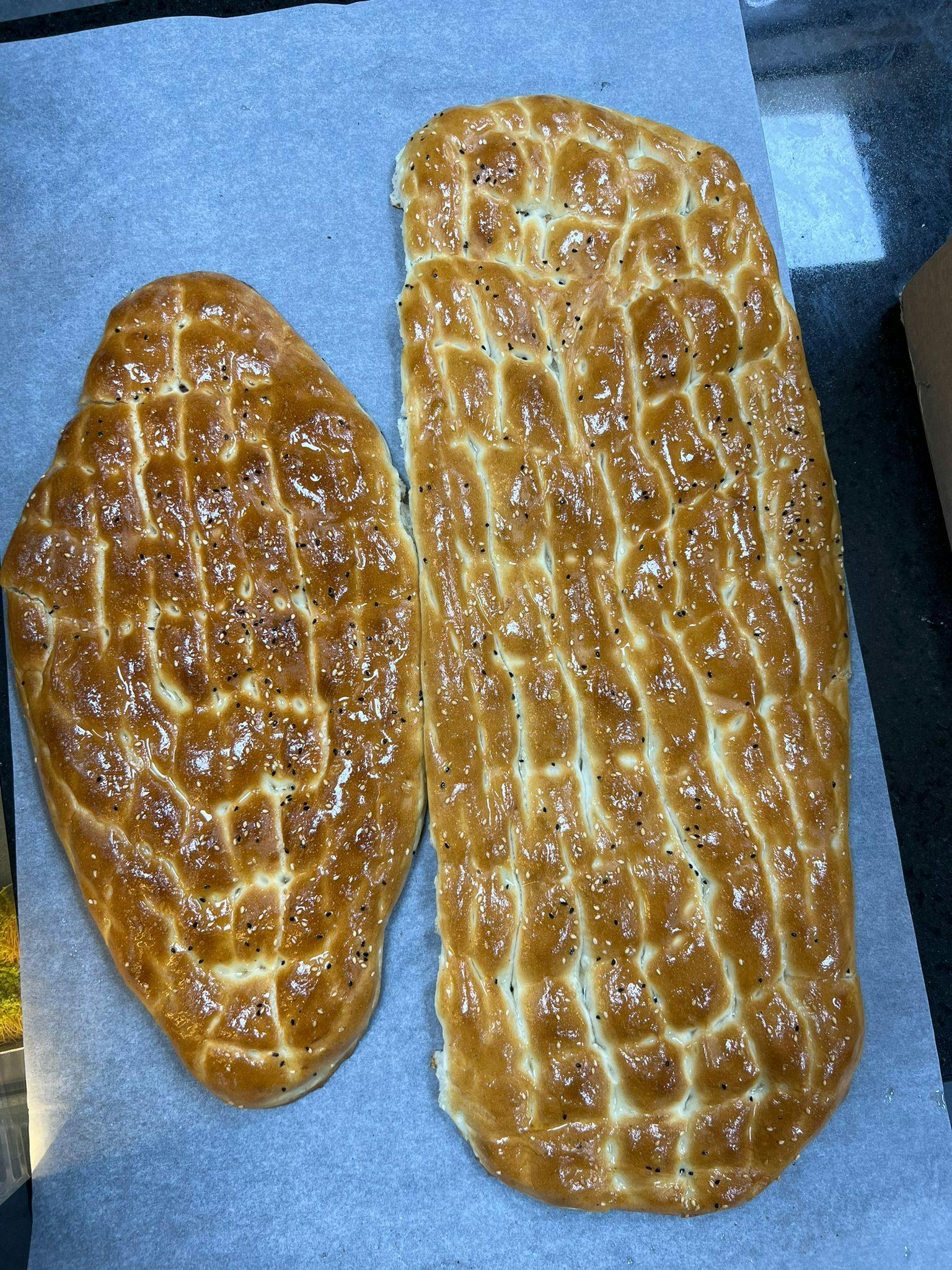 Fresh Turkish Pide Bread (Ramazan pidesi)