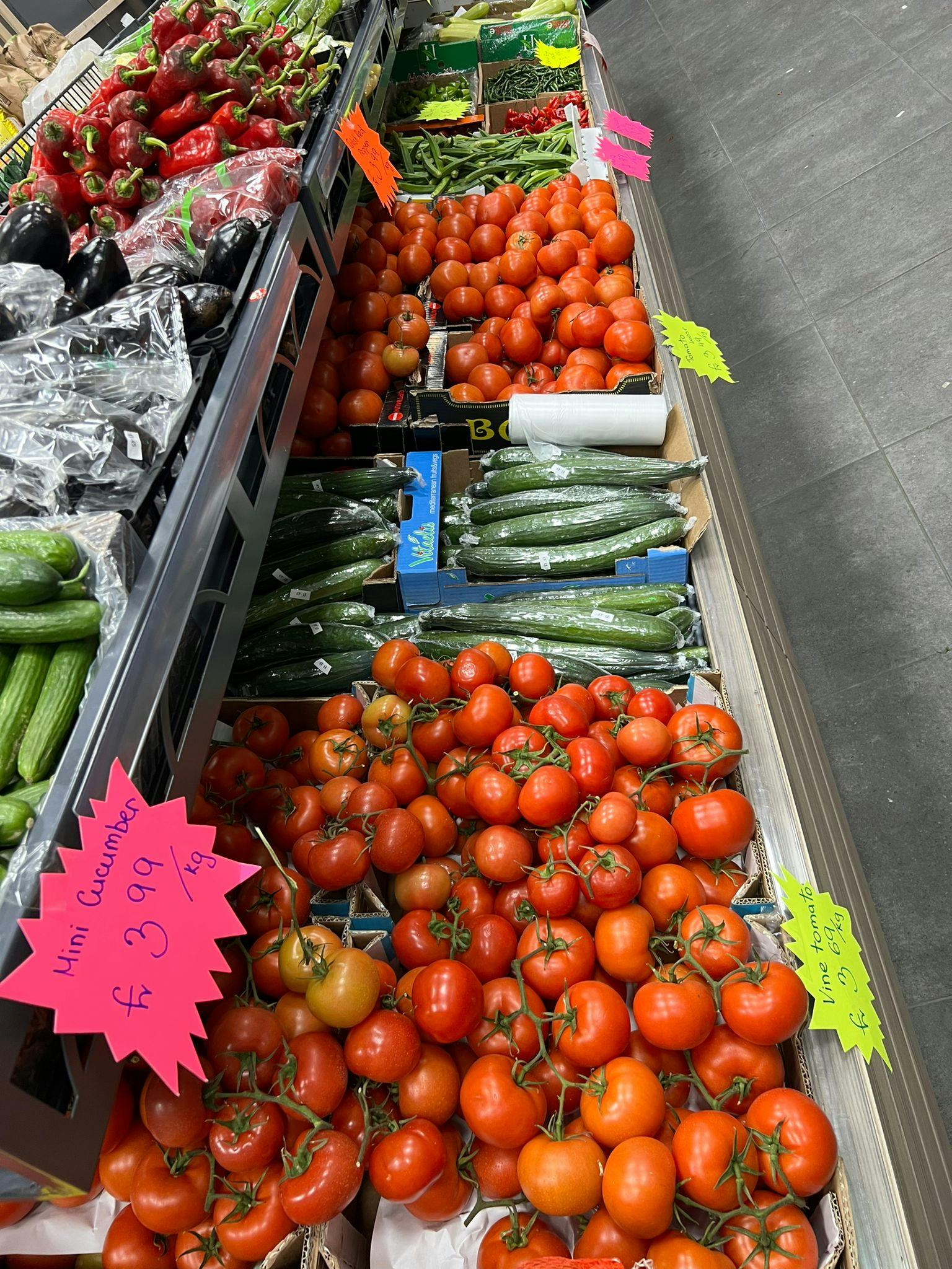 Juicy selection of fresh vegetables